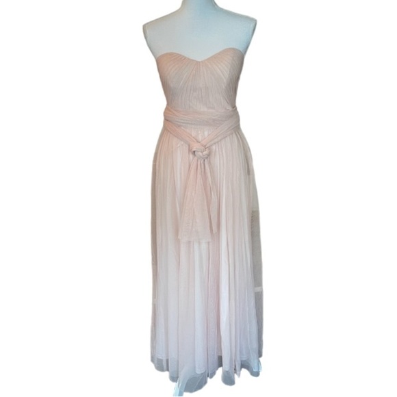 Birdy Grey Dress Womens Small Christina Pink Tulle Wedding Bridesmaid Formal - Picture 6 of 15
